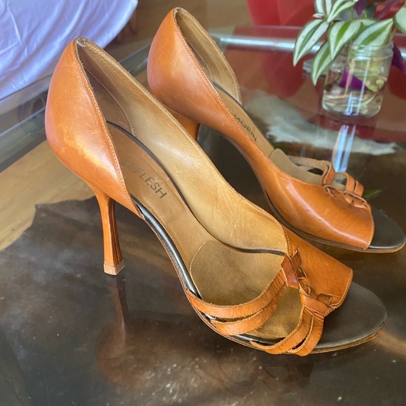 💕Manuela Morin Leflesh  Stiletto Pumps 38 - Picture 2 of 7